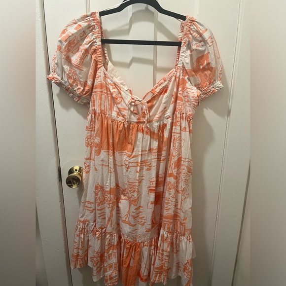 Urban Outfitters UO Wonderland Tie-Back Babydoll Dress - Picture 6 of 9